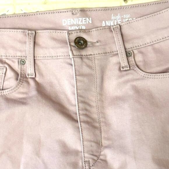 Denizen Levis High Rise Light Pink Ankle Jeans Size 17 (Juniors) - Picture 2 of 6